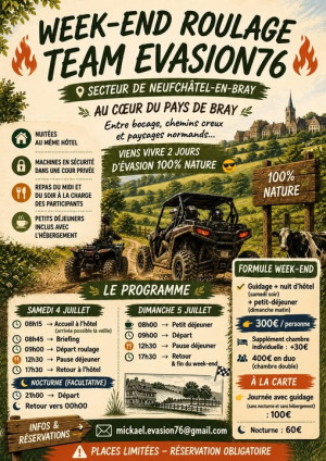 Week-end de roulage en Pays de Bray